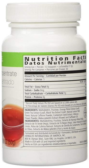 HERBALIFE HERBAL TEA CONCENTRATE - ORIGINAL FLAVOR 1.8 OZ N2