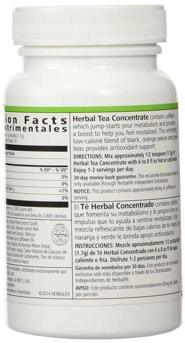 HERBALIFE HERBAL TEA CONCENTRATE - ORIGINAL FLAVOR 1.8 OZ N3