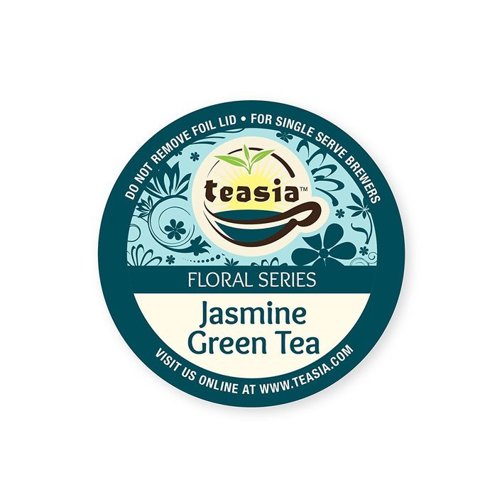 Teasia All Natural Jasmine Green Tea, 36-count 2.0 COMPATIBLE K-Cup Hot Tea Iced Tea Capsules Tea Pods for Keurig...