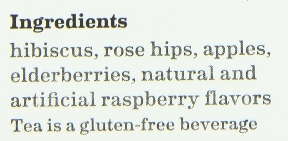 Bigelow Red Raspberry Herbal Tea, 20-Count Boxes (Pack of 6) N6