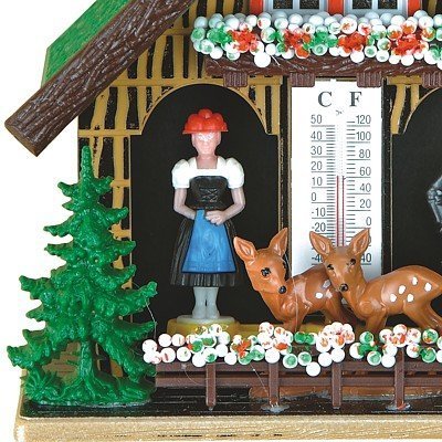 German Black Forest weather house made of plastic, weatherproof TU 890 N3
