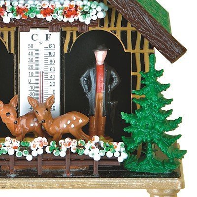 German Black Forest weather house made of plastic, weatherproof TU 890 N4