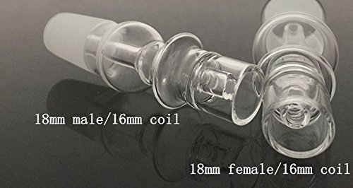 HYP Quartz Fittings 14mm 18mm For 16mm and 20mm Coil (14mm female/20mm) N2