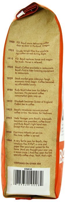 Boyd's Coffee Ground Coffee, Red Wagon Organic , Smoky, Sweet and smooth finish, 12-Ounce Bag N3