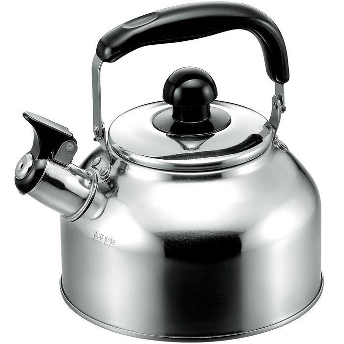 18-8 Stainless Steel Lid Wide Whistling Kettle 3.6L（japan import）
