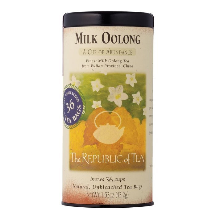 The Republic Of Tea, Milk Oolong Tea, 36 Tea Bag Tin