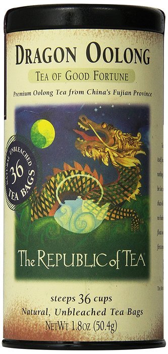 The Republic Of Tea, Milk Oolong Tea, 36 Tea Bag Tin N13