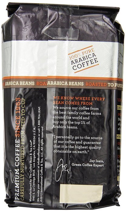 The Coffee Bean & Tea Leaf Ground Coffee, Vanilla Hazelnut, 12 Ounce N6