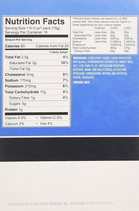 K-Cup Hot Chocolate 16 cups - 8.4 oz(Pack of 2) N4