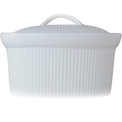Bianco Oval 8-inch Covered Casserole Dish