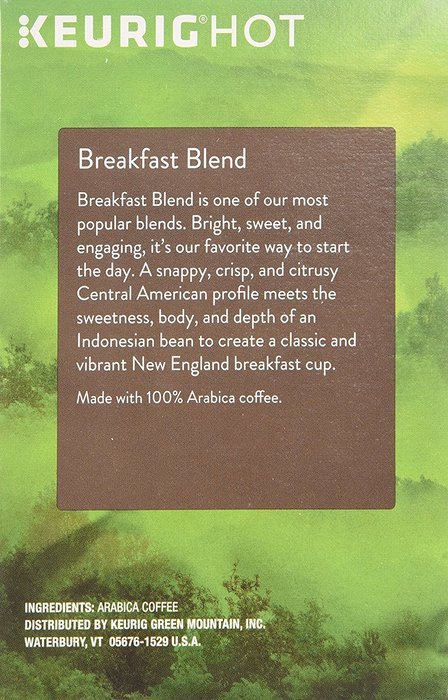 Keurig K-Cup Coffees, Flavor: Breakfast Blend, 18 Count N4