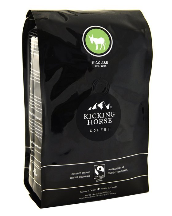 Kicking Horse Coffee, Whole Bean, Kick Ass, 2.2 Pound
