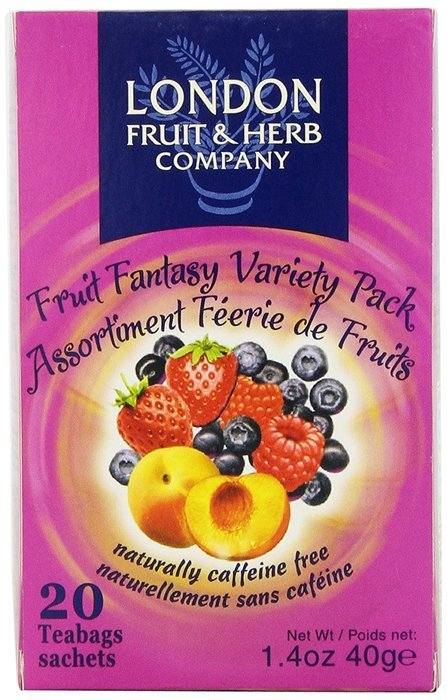 London Fruit & Herb Company Tea, Fruit Fantasy Variety Pack, 20 Count