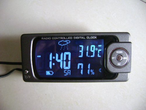 Innovic F17 Multifunctional 5 in 1 Car Thermometer, Hygrometer, Clock, Calendar and Weather