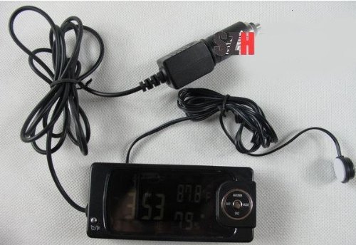 Innovic F17 Multifunctional 5 in 1 Car Thermometer, Hygrometer, Clock, Calendar and Weather N4