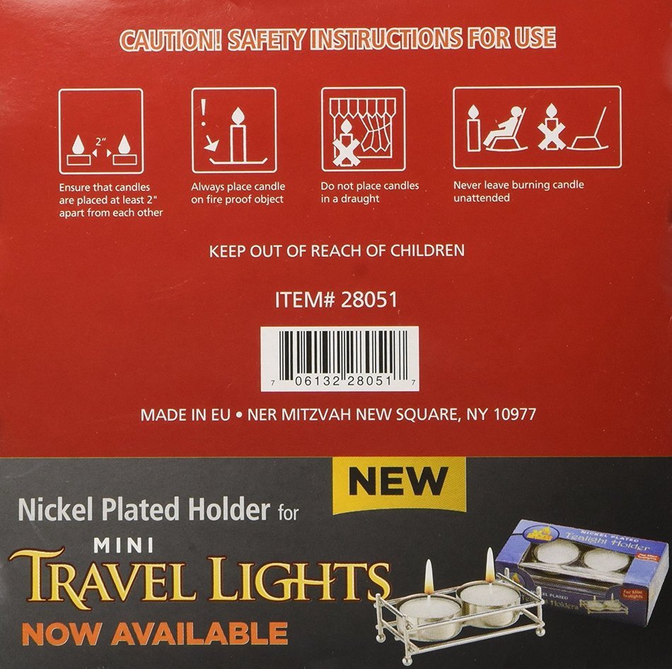Mini Travel Tea Lights / 50 Pack N2