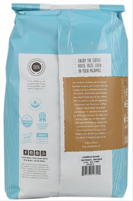 Caribou Blend Whole Bean Coffee 40 oz. Bag N2