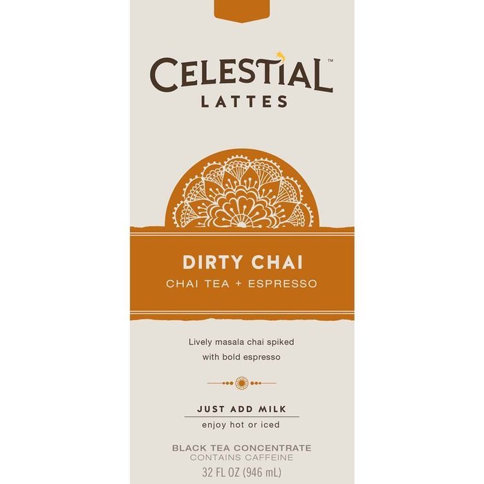 Celestial Seasonings Dirty Chai Tea Latte Concentrate, 32 Fluid Ounce (Pack of 6)