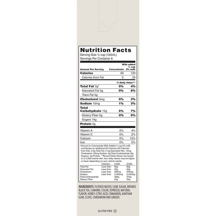 Celestial Seasonings Dirty Chai Tea Latte Concentrate, 32 Fluid Ounce (Pack of 6) N3