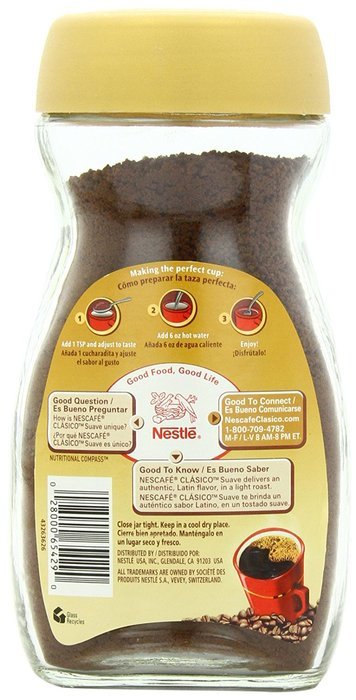 Nescafe Clasico Instant Coffee, 7 Ounce Jar N3