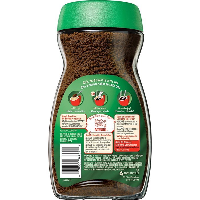 Nescafe Clasico Instant Coffee, 7 Ounce Jar N5