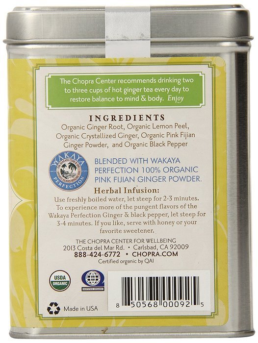 Harney & Sons Organic Chopra Center Ginger Tea in 20ct. Tin