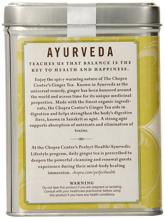 Harney & Sons Organic Chopra Center Ginger Tea in 20ct. Tin N2