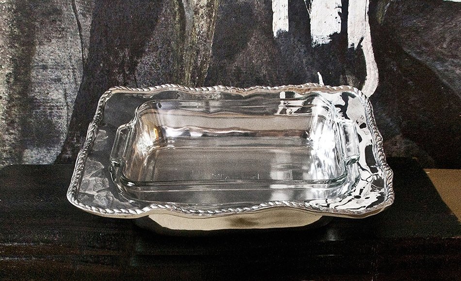 Beatriz Ball 6622 SOHO Rope Pyrex Casserole, 9 x 13", Silver N2