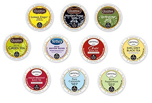 30 Count - Variety Decaf Tea K-Cup for Keurig K Cup Brewers and 2.0 ...