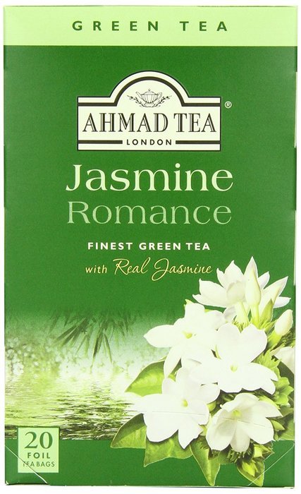 Ahmad Tea Jasmine Romance Green Tea, 20-Count Boxes (Pack of 6)