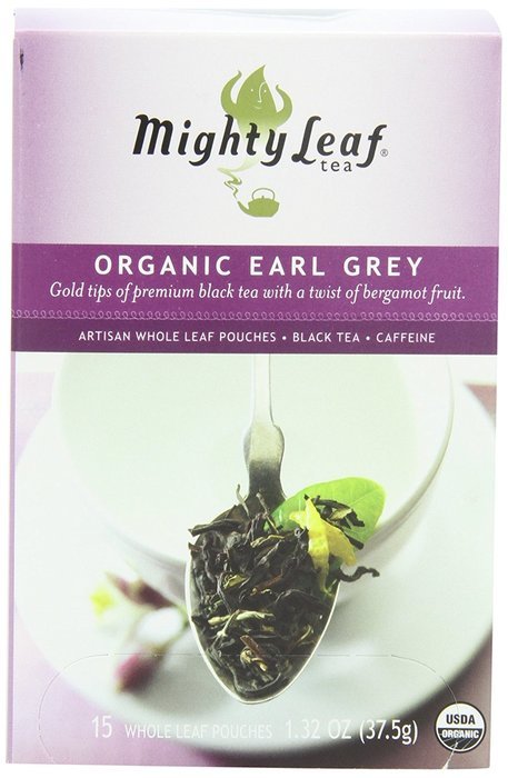 Mighty Leaf Black Tea, Organic Earl Grey, 15 Pouches (Pack of 3) N3