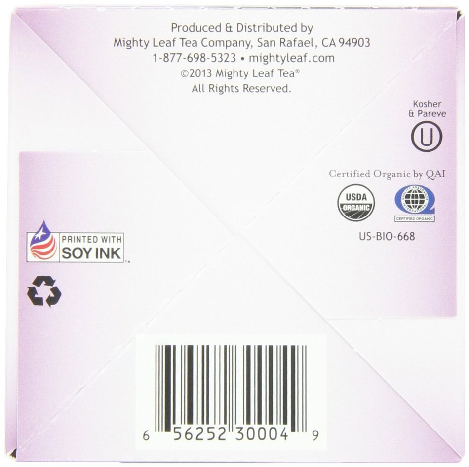 Mighty Leaf Black Tea, Organic Earl Grey, 15 Pouches (Pack of 3) N5