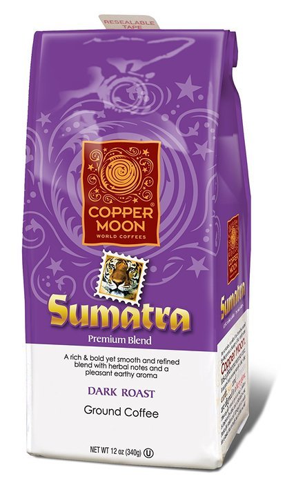 Copper Moon Sumatra Dark Coffee, Whole Bean, 5-Pound Bag N4