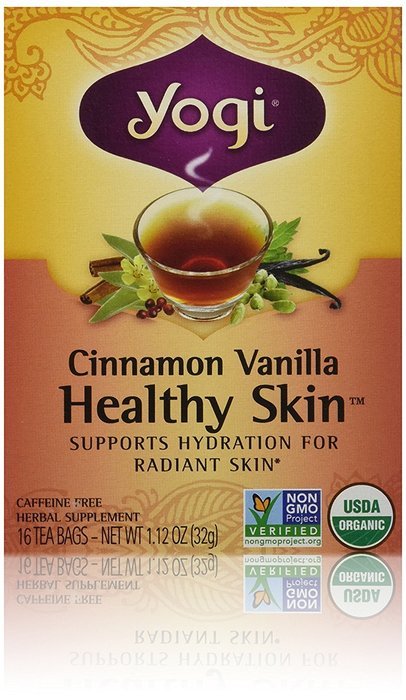 Yogi Tea Healthy Skin Cinnamon Vanilla Organic Tea, 6 Count