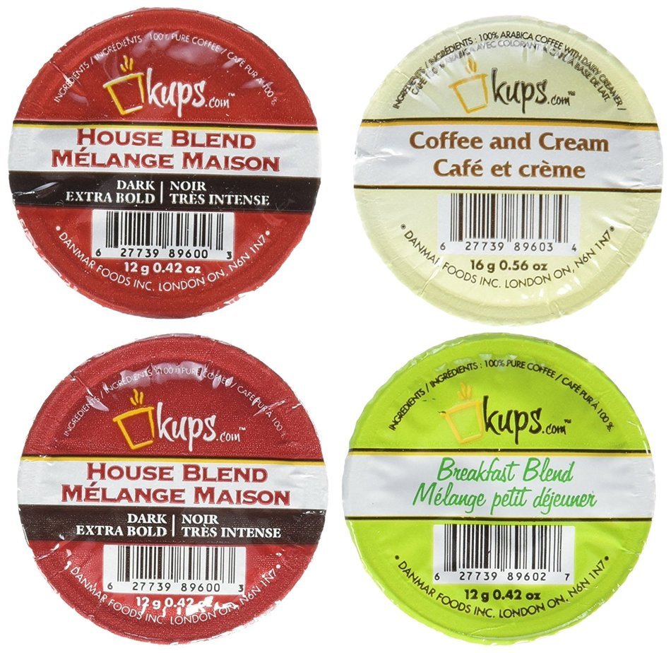 48 Capsules - Variety Pack Single Serve Keurig Compatible Pod (12 Breakfast / 24 Dark Roast / 12 Latte (Cream...
