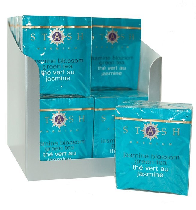Stash Tea Ginger Peach Green Tea, 10 Count Tea Bags in Foil (Pack of 12)