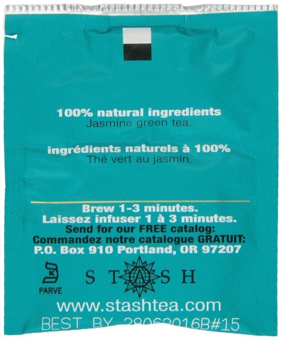 Stash Tea Ginger Peach Green Tea, 10 Count Tea Bags in Foil (Pack of 12) N3