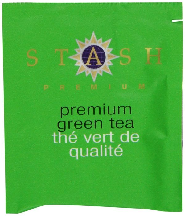 Stash Tea Ginger Peach Green Tea, 10 Count Tea Bags in Foil (Pack of 12) N11
