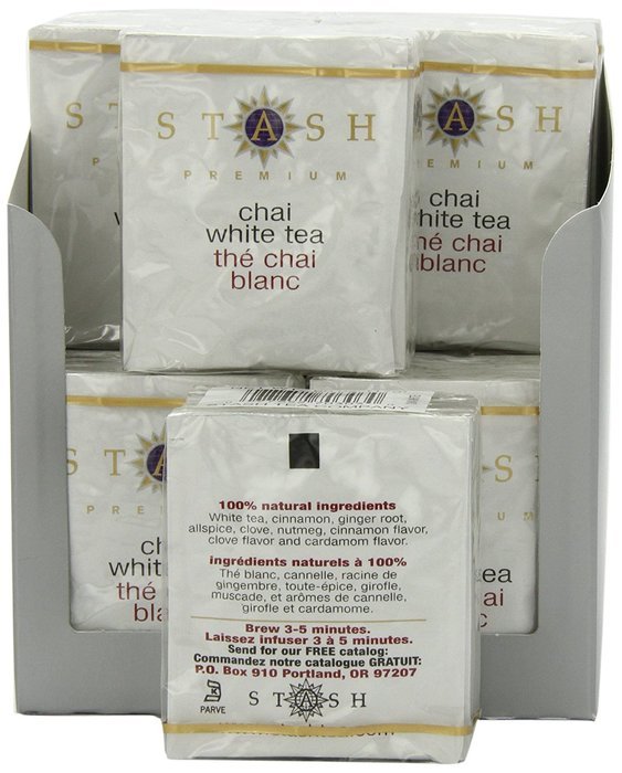 Stash Tea Ginger Peach Green Tea, 10 Count Tea Bags in Foil (Pack of 12) N16
