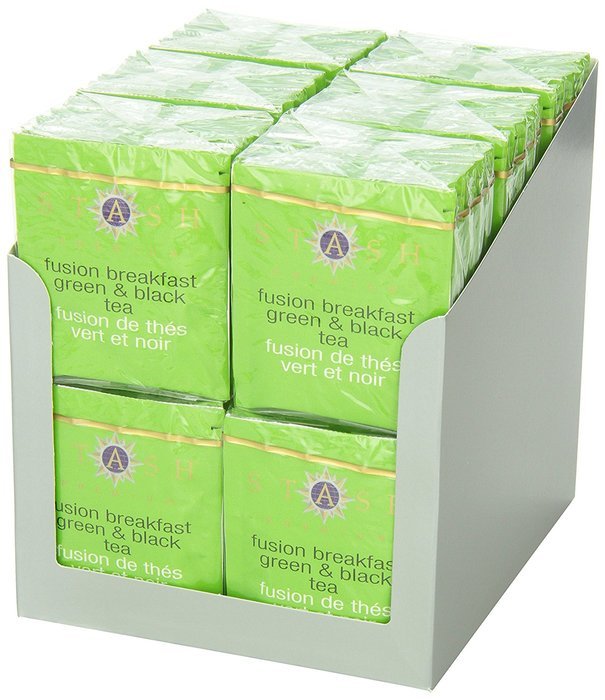Stash Tea Ginger Peach Green Tea, 10 Count Tea Bags in Foil (Pack of 12) N29