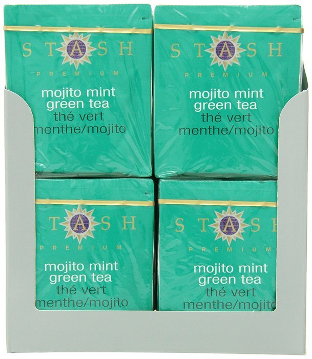 Stash Tea Ginger Peach Green Tea, 10 Count Tea Bags in Foil (Pack of 12) N36