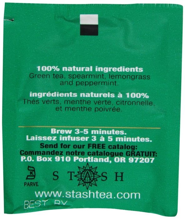 Stash Tea Ginger Peach Green Tea, 10 Count Tea Bags in Foil (Pack of 12) N41