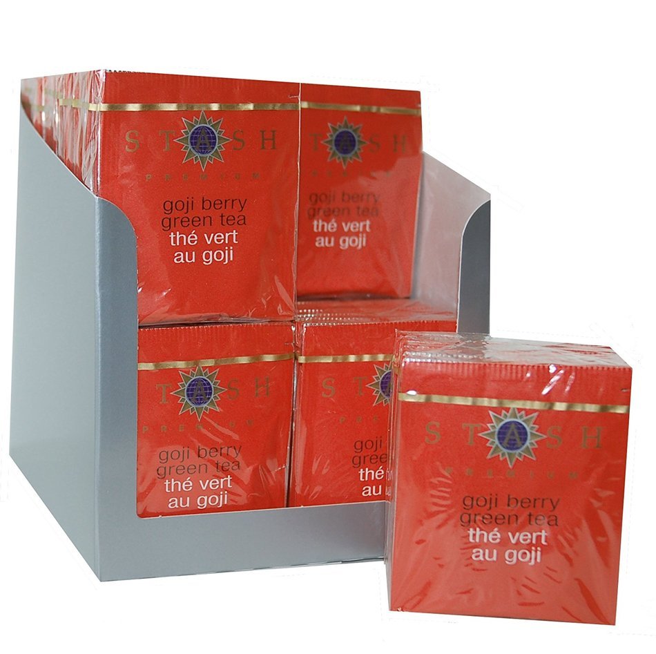 Stash Tea Ginger Peach Green Tea, 10 Count Tea Bags in Foil (Pack of 12) N43