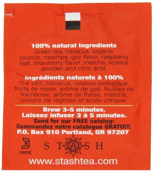 Stash Tea Ginger Peach Green Tea, 10 Count Tea Bags in Foil (Pack of 12) N45