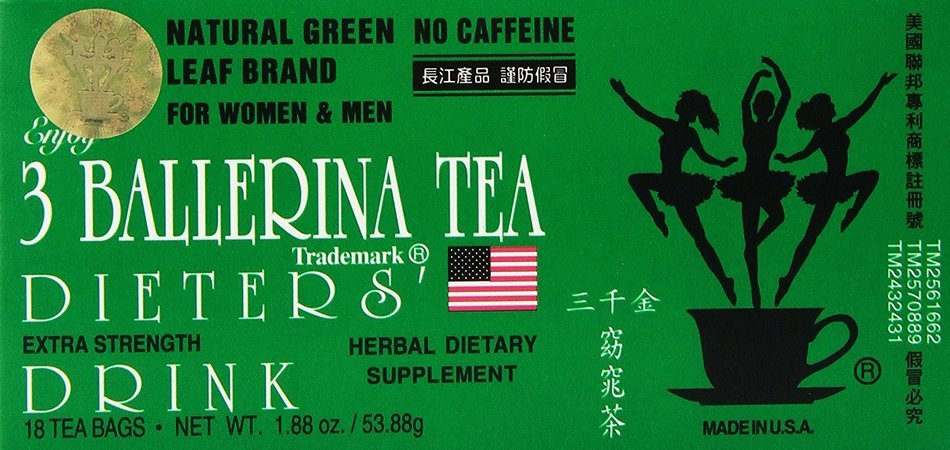 3 Ballerina Tea - Dieters Tea - 18 bags