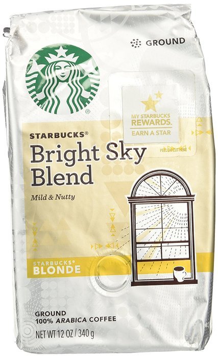 Starbucks Blonde Bright Sky Blend Coffee, Ground, 12 oz. Bag