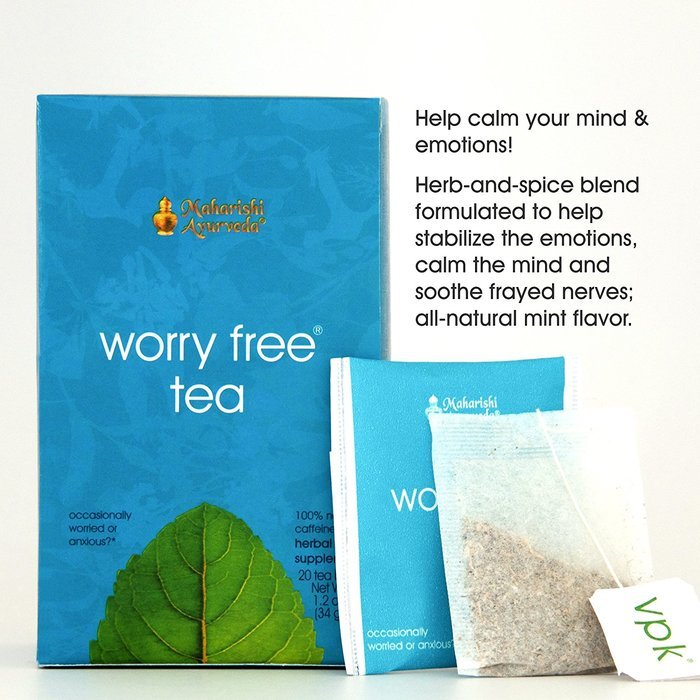 Worry Free Herbal Tea, 20 Herbal Tea Bags, 1.2 oz (34 g) N3