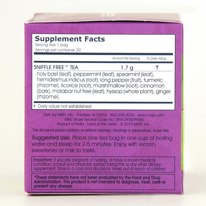 Worry Free Herbal Tea, 20 Herbal Tea Bags, 1.2 oz (34 g) N12