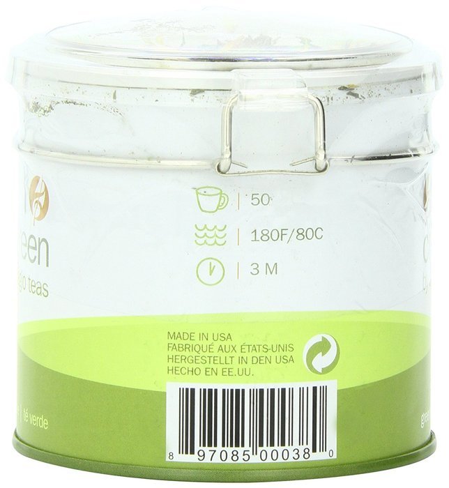 Adagio Teas Clear-Top Tin Green Tea, Citrus Green, 4 Ounce N2