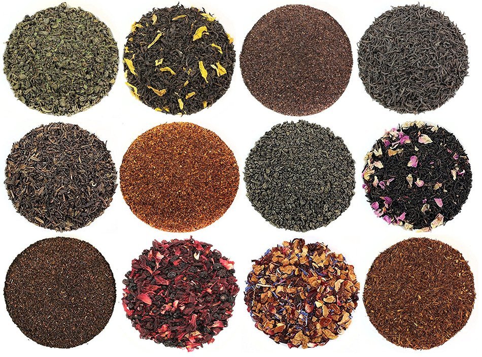 Solstice Tea Traders Loose Leaf Tea Sampler, Ultimate Sampler 12 Types of Loose Leaf Tea, Rooibos, Gunpowder,...